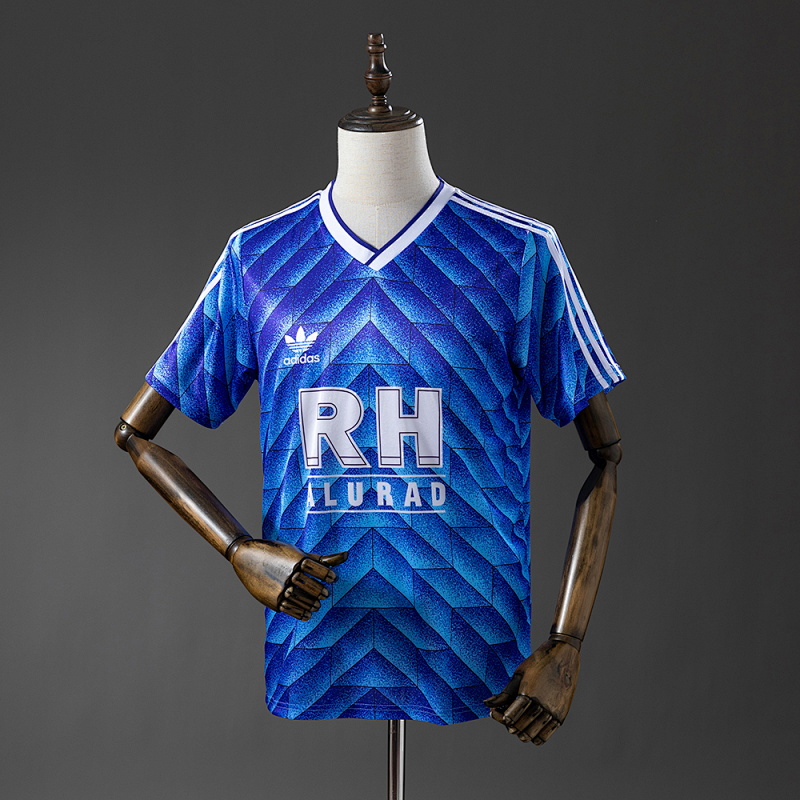Camiseta retro de local del Schalke 04 88-89 Tallas S-XXL